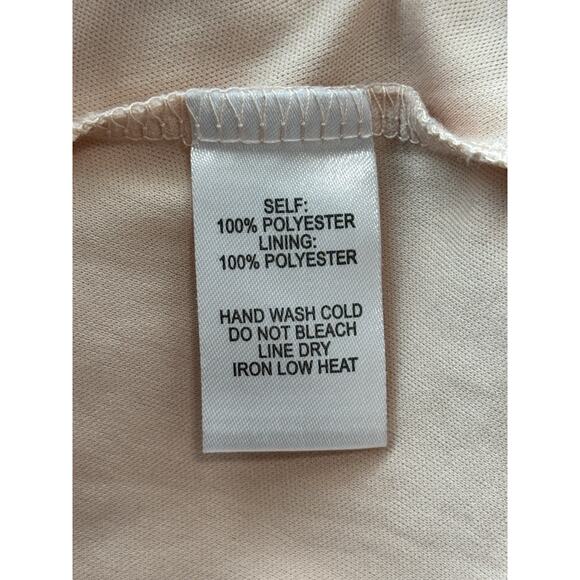 Lulus Blush Pink Maxi Dress Women’s Medium Ruffle V-Neck High Low Chiffon - Picture 7 of 11